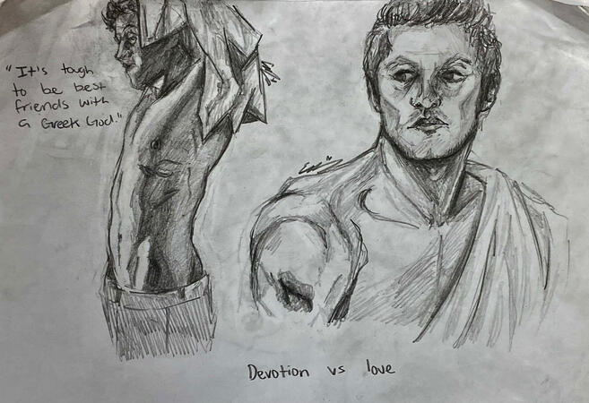 The Body of a God (Misha Collins figure study)