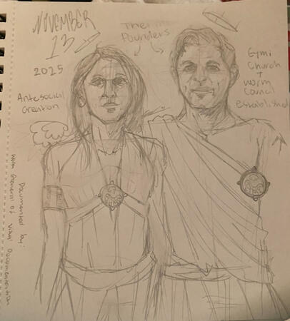 Misha and Emily, church log #1