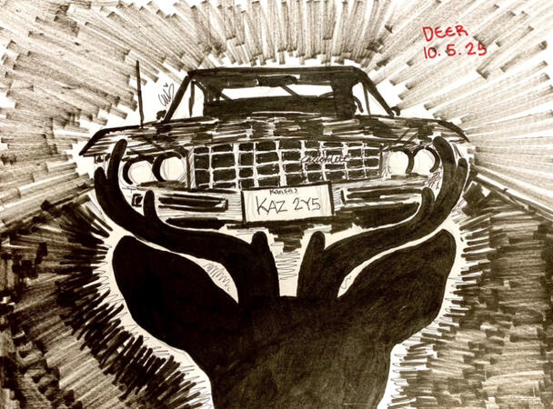 Inktober Day 5 2025 Deer