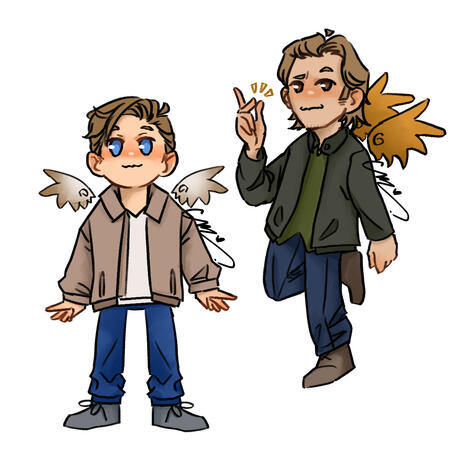Jack and Gabriel chibis